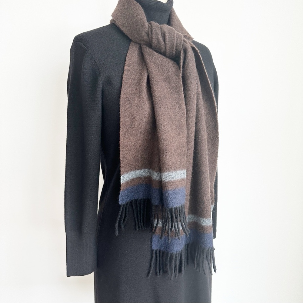 Jill Stuart Cashmere Scarf Wrap Brown